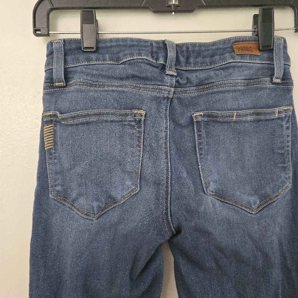 PAIGE Verdugo Crop Jeans Size 24 Womens Medium Wash - Picture 4 of 8